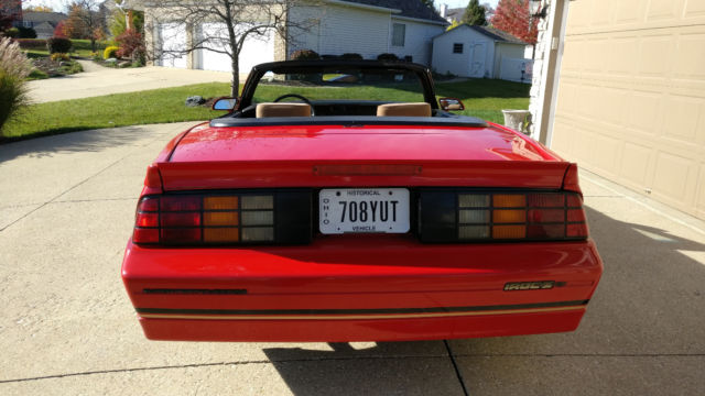 1989 chevrolet iroc z28 convertible