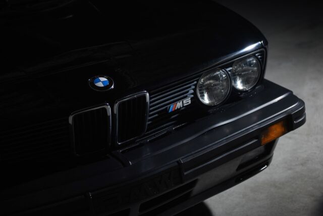1988 bmw m5 88668 miles black sedan i6 3.5l manual