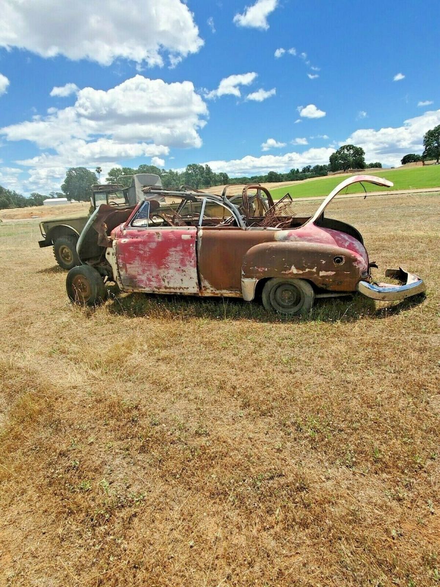 50 plymouth convertible, also with additional parts car for restoration
