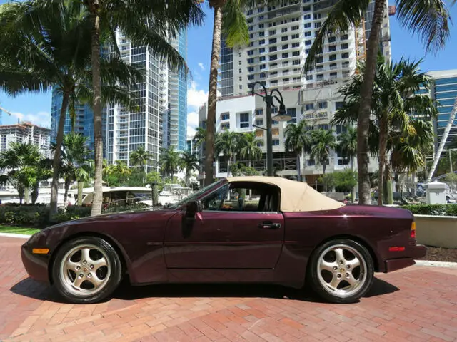 1990 porsche 944 s2 cabriolet 94602 miles cyclamen red convertible 3.0l 4 cylind