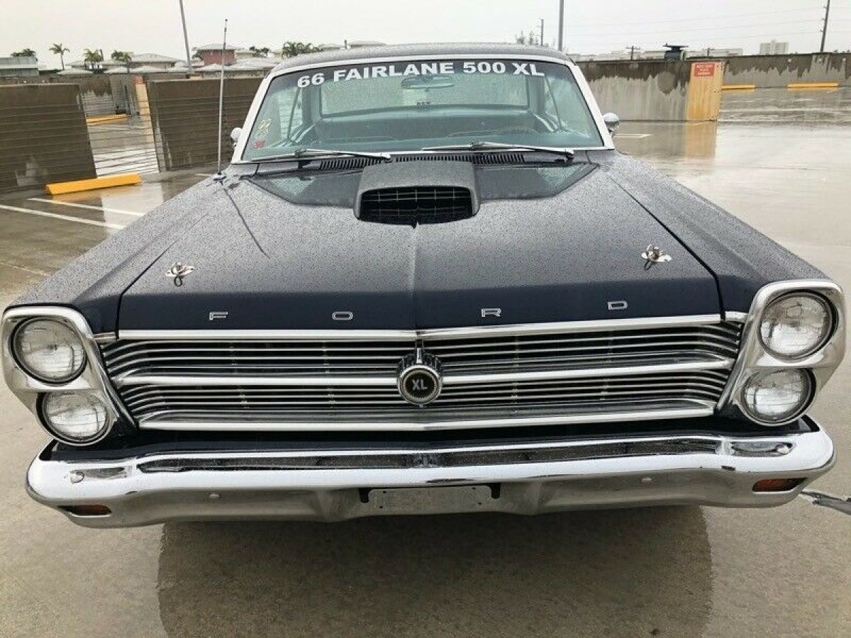 1966 ford fairlane 500 99000 miles blue 302ci v8 automatic