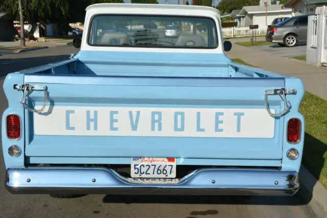 ca big rear window wood bed power steering 2-tone v8 restored to show condition!