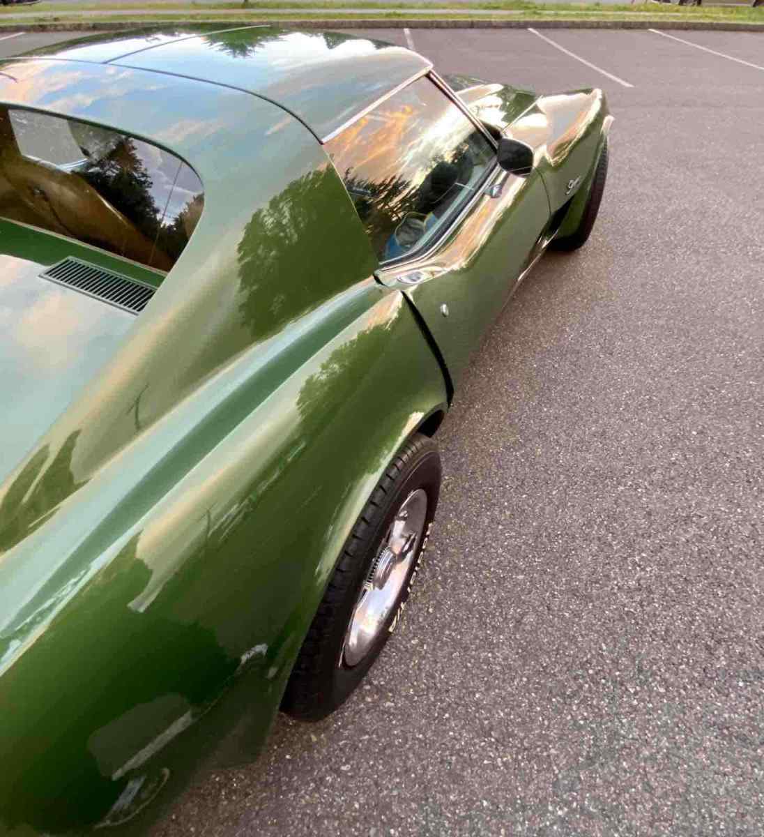 1973 chevrolet corvette stingray 454 sportscar green rwd automatic t-top coupe