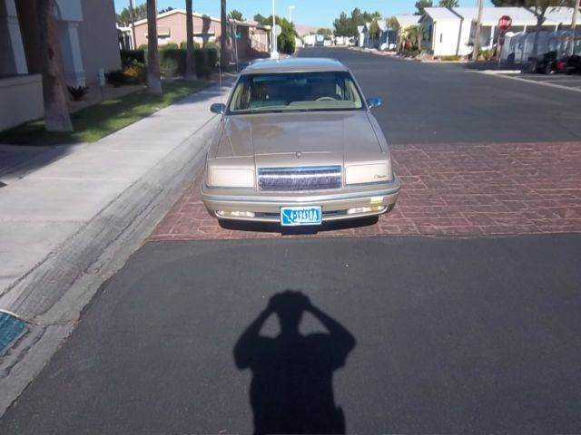 1992 chrysler new yorker fifth avenue 4 door tan exterior with silver vinyl qua