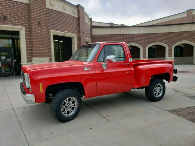 1976 gmc high sierra red pickup truck 350 v8 99,900 miles