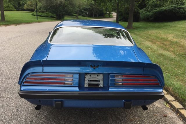 1974 pontiac firebird 38,030 miles blue coupe 8 cylinder automatic