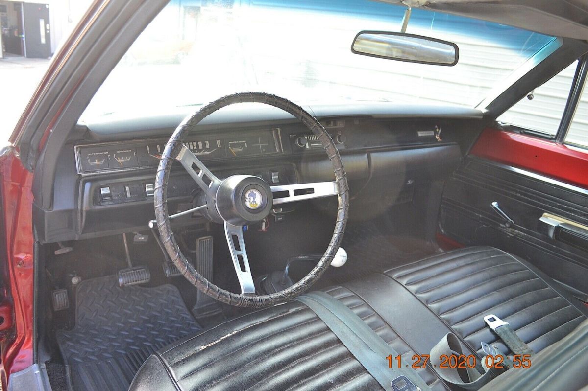1969 roadrunner 383 4spd n96 air grabber ps laser straight beautiful scorch red