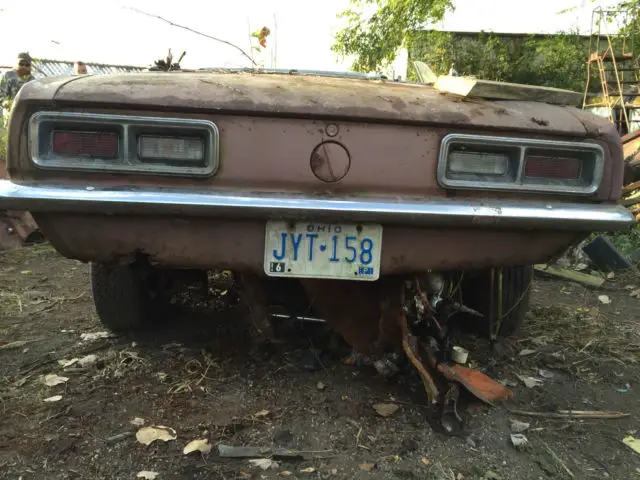 1968 chevrolet camaro convertible project car clear title