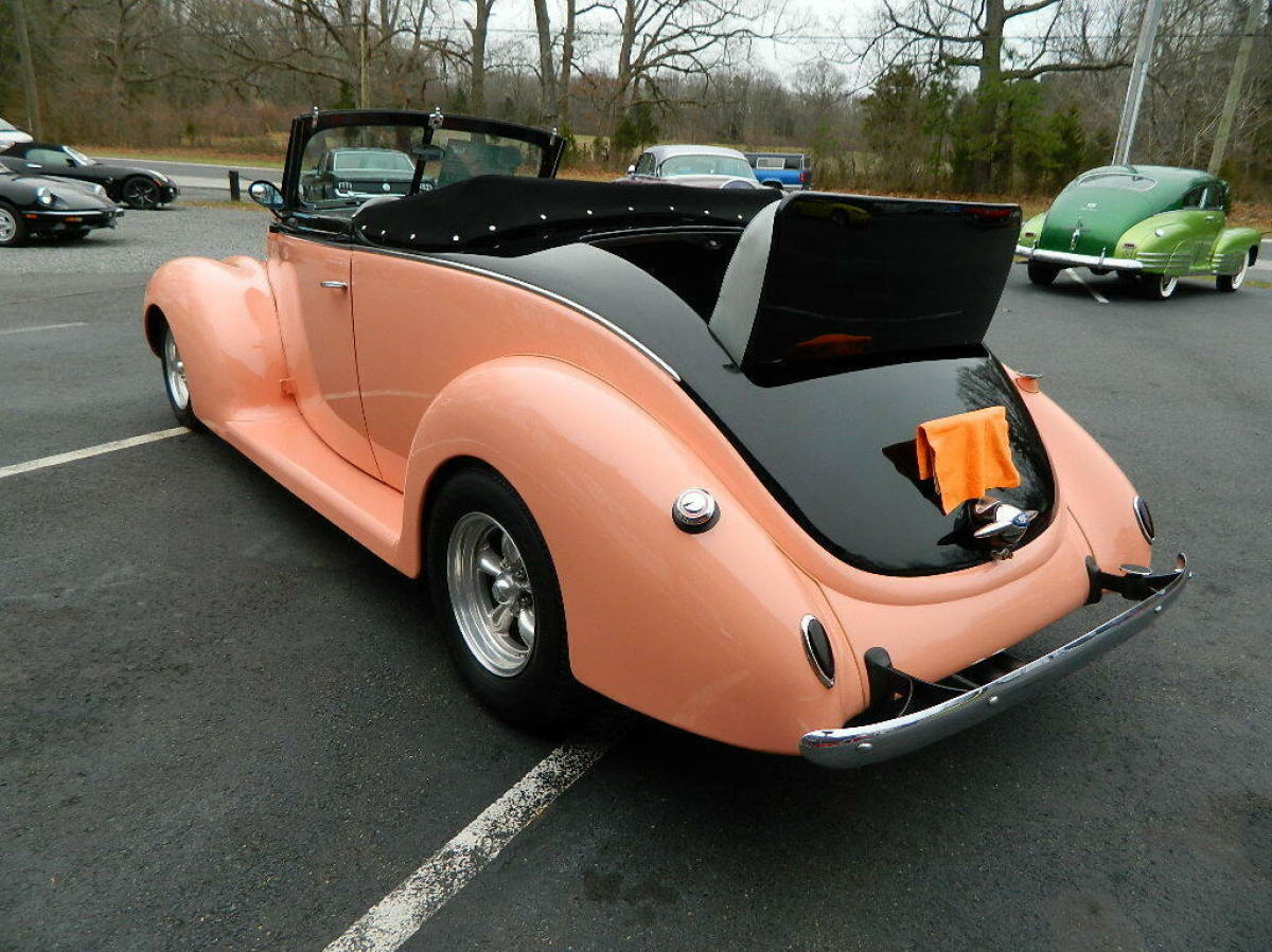 1938 ford deluxe cabriolet rumble seat convertible factory - hot street rod