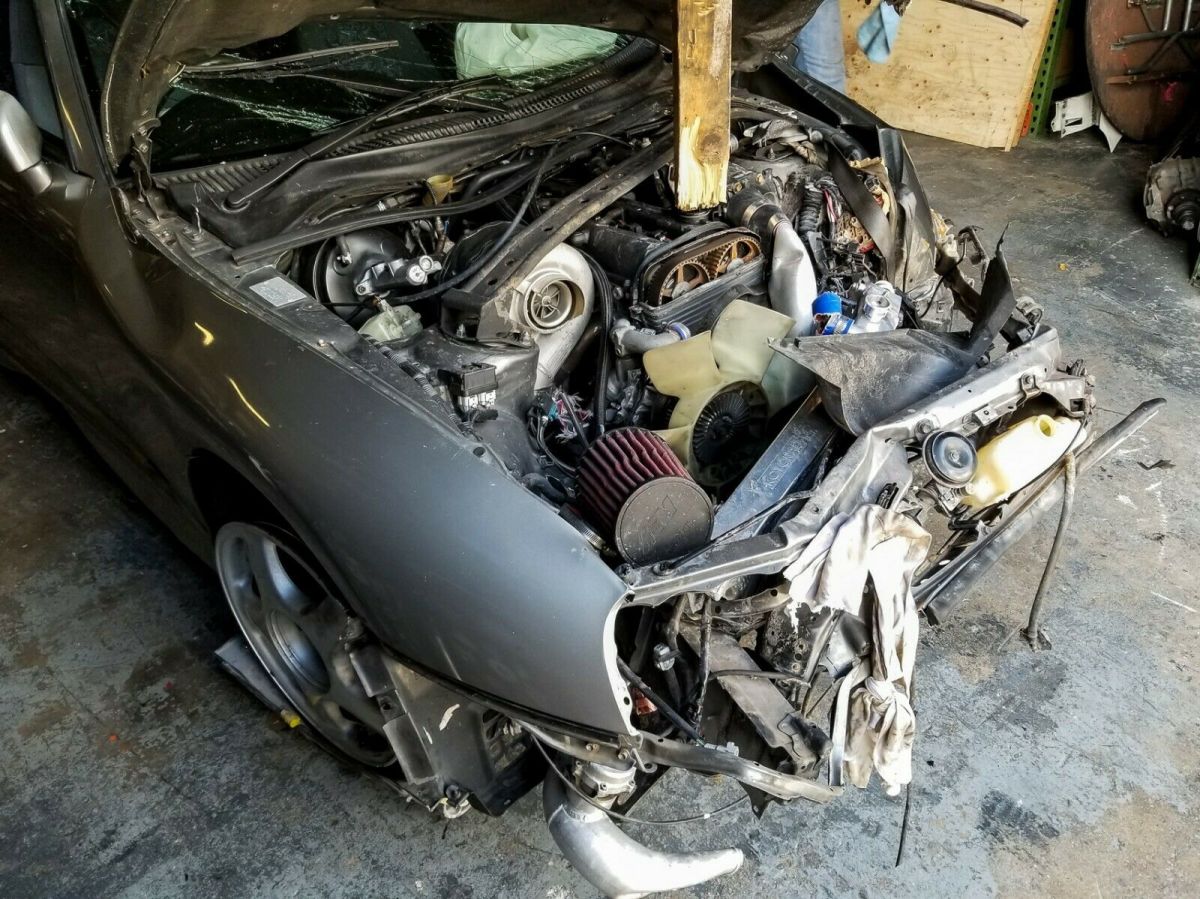 toyota supra turbo 6 speed manual crashed rear clip brakes v161 2jzgte mk4 trd