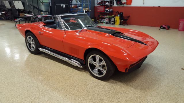 1963 corvette convertable 427 4 speed ps a/c 4 wheel disc brakes 2 tops wow look