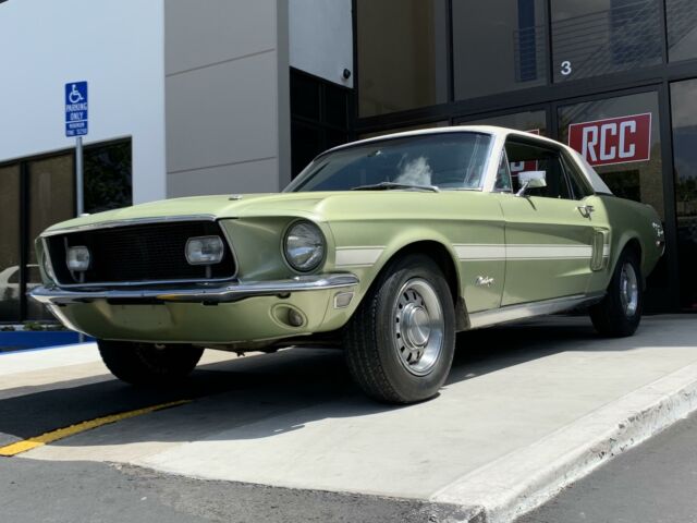 1968 ford mustang 6805 miles lime gold
