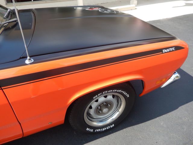1971 plymouth duster hemi orange match#s 340 recent restoration