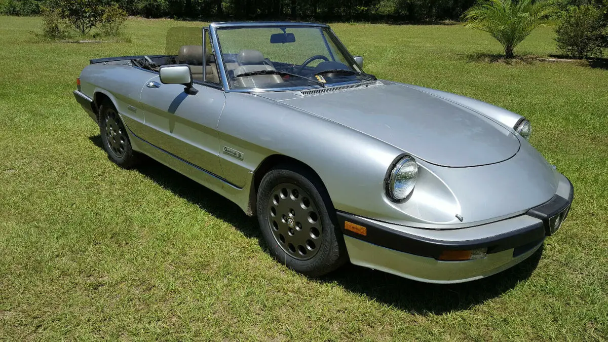1987 alfa romeo spider quadrifoglio 5 speed