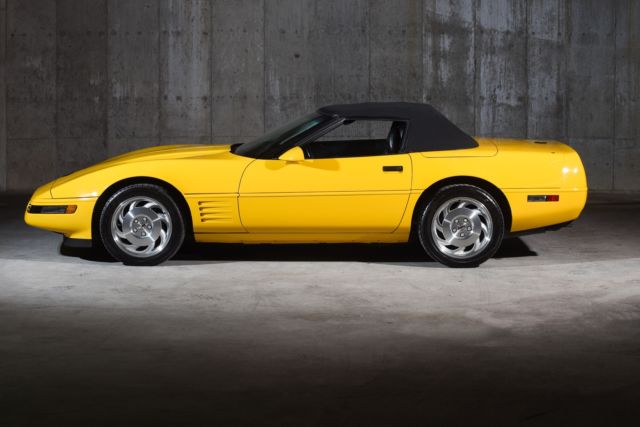 1994 chevrolet corvette 20845 miles competition yellow convertible v8 5.7l manu