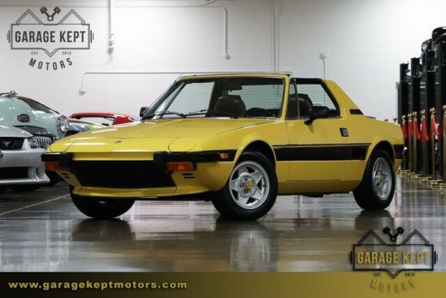 1975 fiat x1/9 california yellow coupe 1.3l 4-cylinder 40223 miles