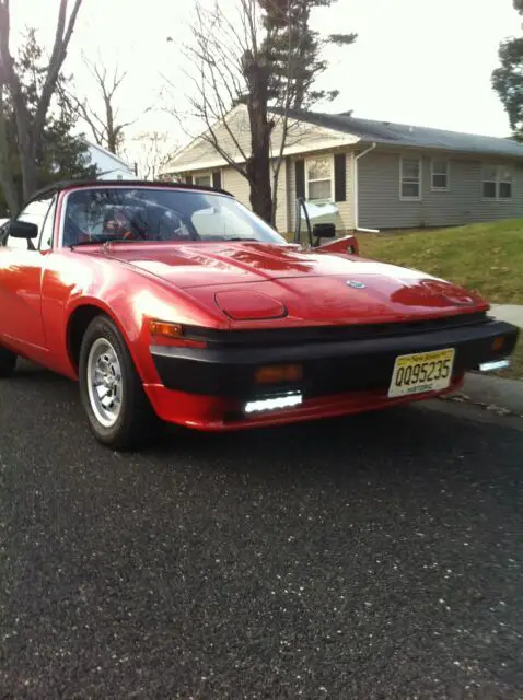 1980 triumph tr 7 convertible red rwd automatic