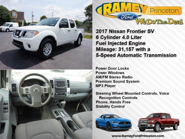 2017 nissan frontier sv 4x4 sv 4dr crew cab 5 ft. sb 6m for sale in elgood, west virginia