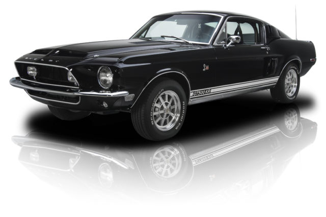 documented rotisserie restored raven black shelby gt500kr 428/335 hp cobra jet