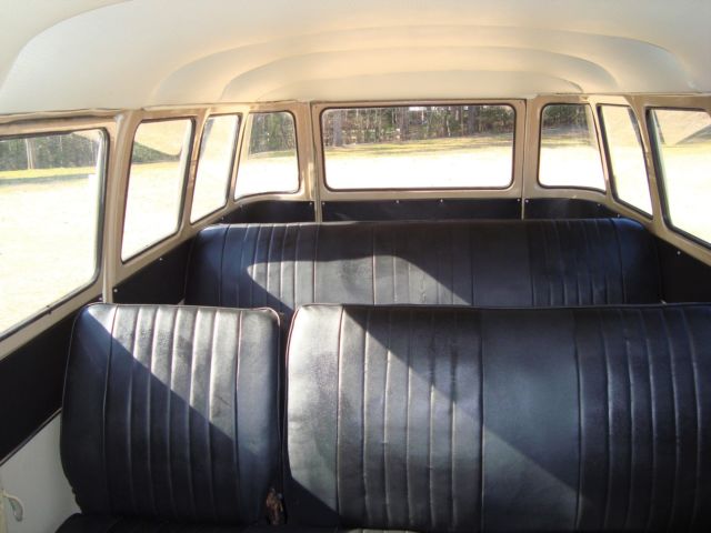 vw bus, volkswagen split window, vintage, classic, deluxe, 15 window, titled