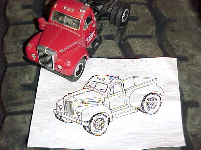 mack b model custom hotrod pickup truck one of a kind
