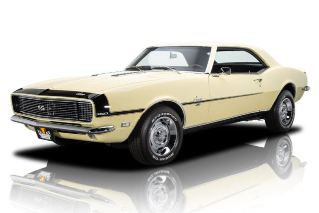 1968 chevrolet camaro 36204 miles butternut yellow hardtop 327 v8 5 speed manua