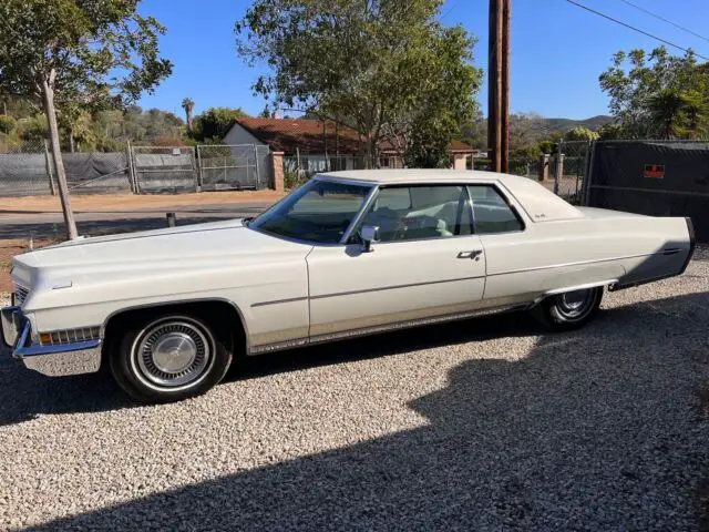 1972 cadillac deville coupe coupe white rwd automatic