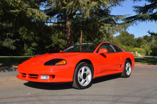 1991 dodge stealth r/t only 8k original miles all docs red manual 8,206 miles