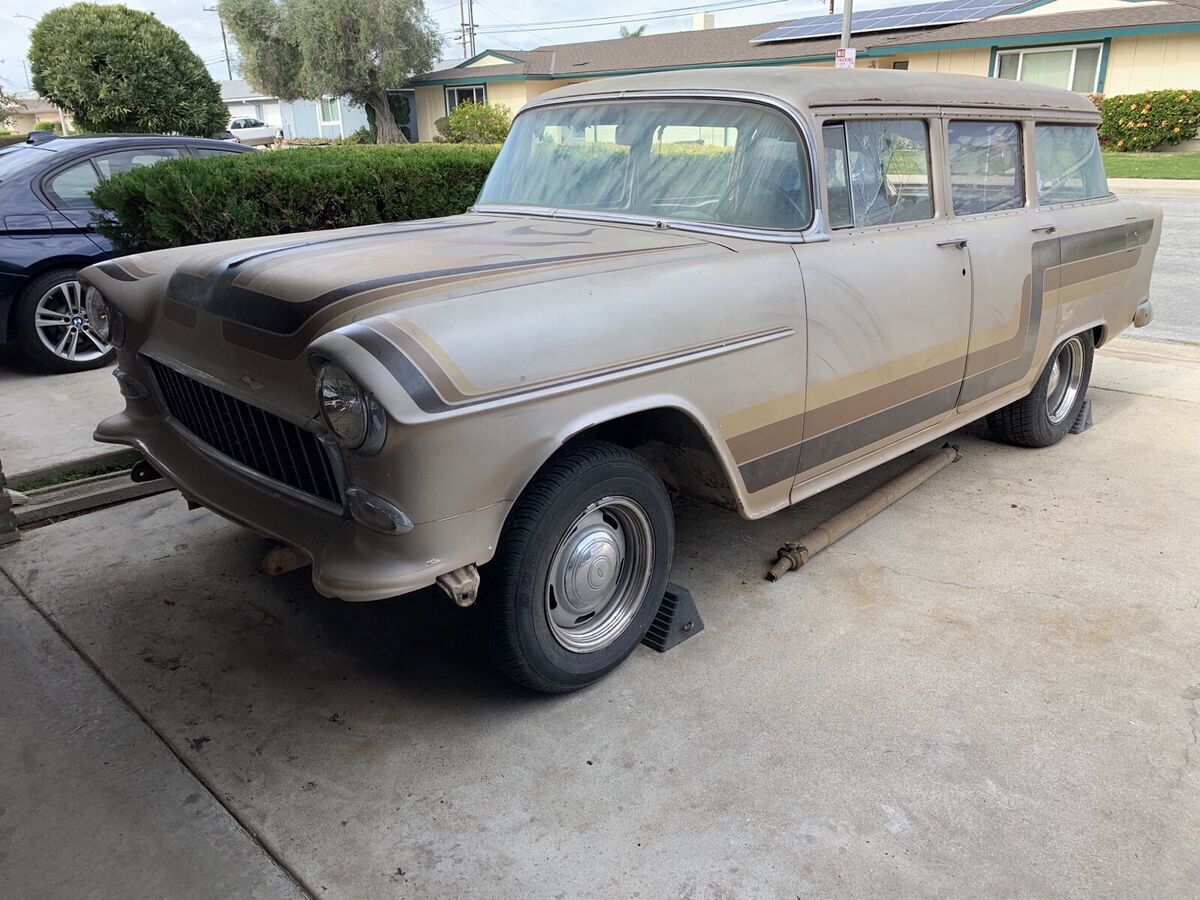 1955 chevrolet 210 wagon brown