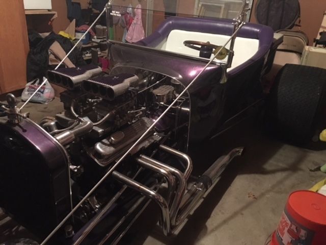 purple marbled, stretched frame 23 t