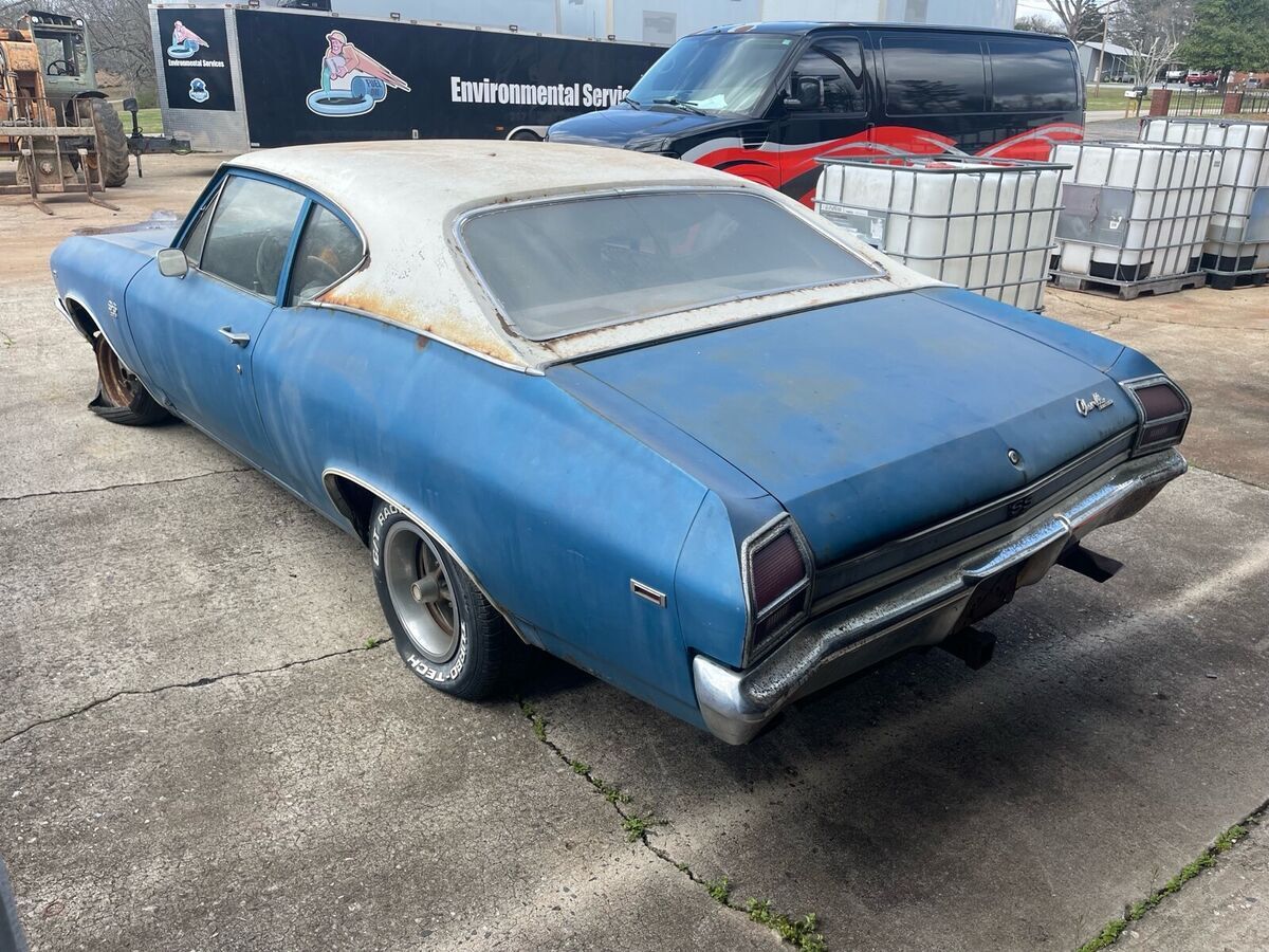 1969 chevrolet chevelle ss blue