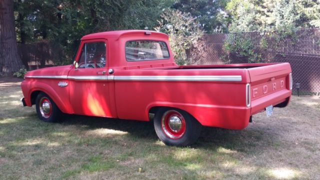 1966 ford f100 short wide bed lowered 302 ps&pb