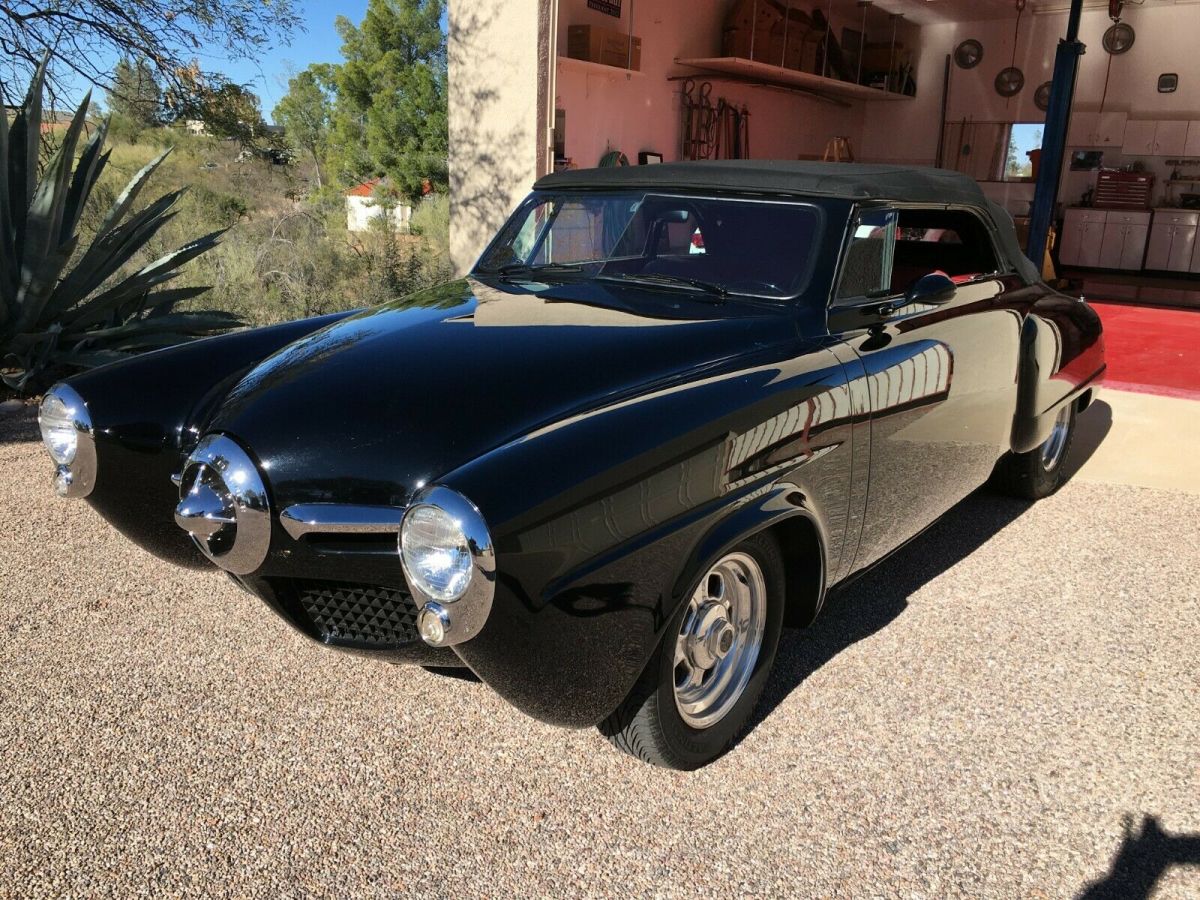 beautiful 47 studebaker convertible street rod (black beauty)