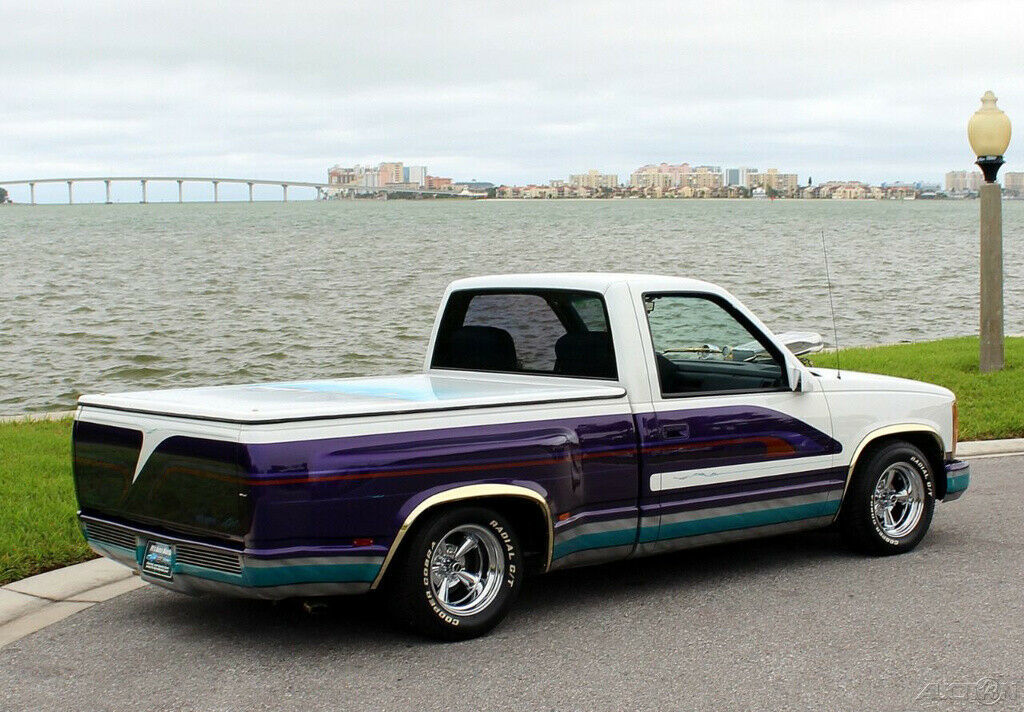 1993 gmc sierra 1500 custom truck b&m blower with twin holley carbs