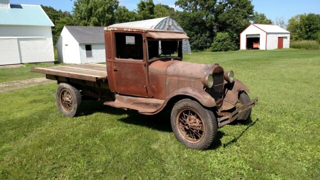 1928 early model aa ford flatbed truck