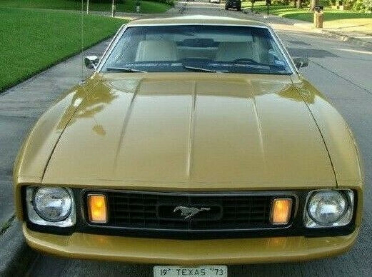 vintage gold 1973 ford mustang coupe 302 v8 original one family owner