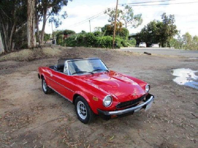 1980 fiat 2000 spider convertible in san diego, ca