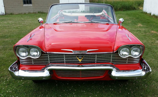 1958 plymouth belvedere convertible red california car christine