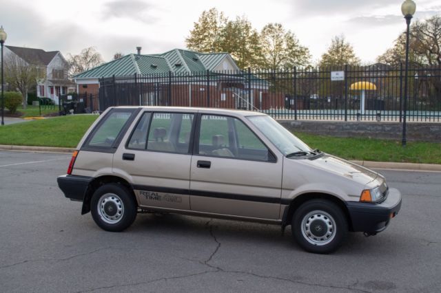 rare 1987 honda civic wagon rt 4wd 52k original miles 6 speed collector car