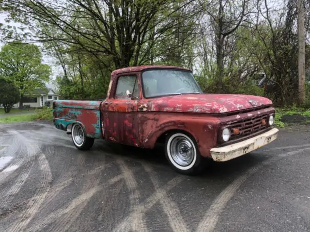 1964 ford f100 short bed pick up jaguar suspension drives great! videos!!!!!