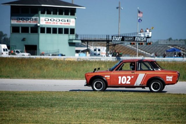 datsun 510 racecar, road, rally, autocross car