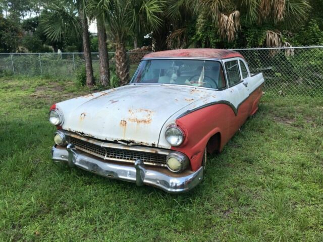 four cars 1955 ford