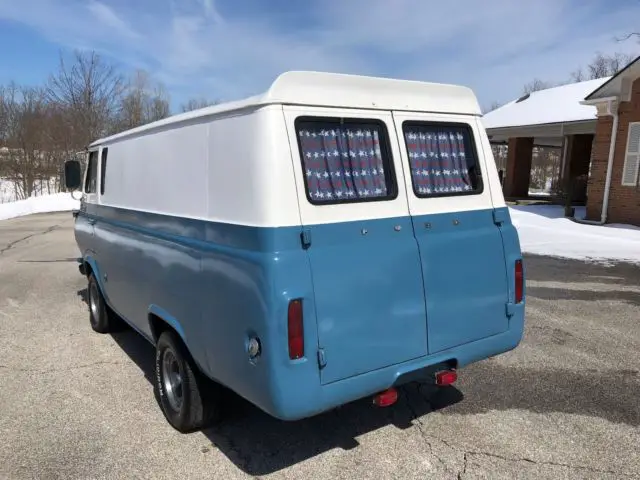 1966 ford econoline super cargo van old school cruiser inline 6 / 3 on the tree