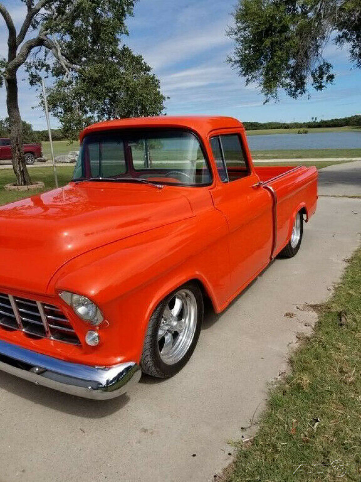 1955 chevy cameo custom restored pickup truck crate 350ci v8 auto trans fsbo