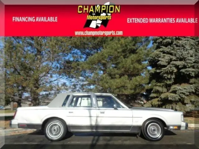 1986 lincoln town car 134484 miles silver sedan 5.0l a