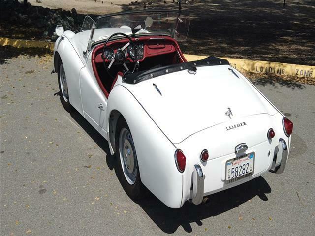 1960 triumph tr3a 2 owner california car frame off restored excellent!!