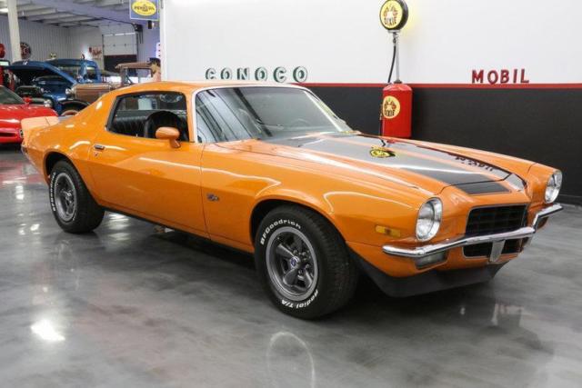 1973 chevrolet camaro 10784 miles medium orange metallic convertible 350 v8 4 s
