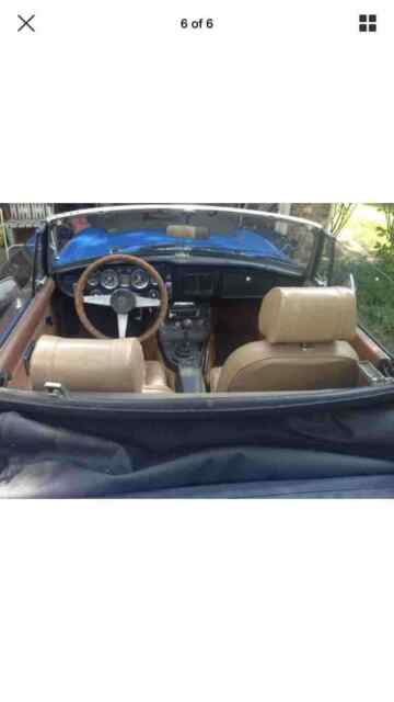 1976 mg mgb convertible blue fwd manual