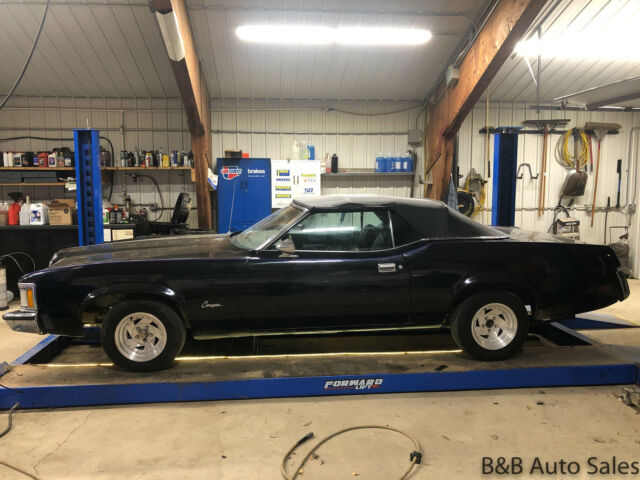 1973 mercury cougar xr-7 convertible 0 black automatic