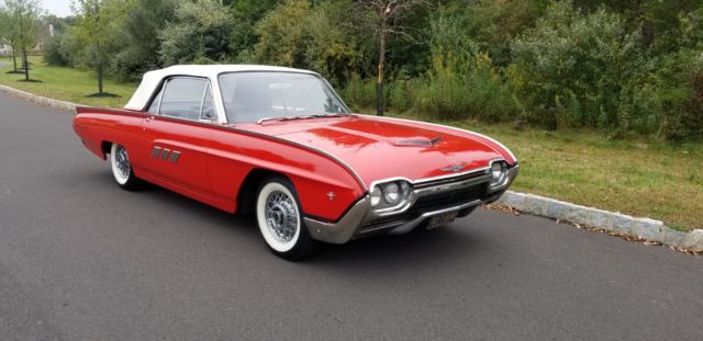 1963 ford thunderbird convertible 61k low miles 2 owner 390 4 bbl ps
